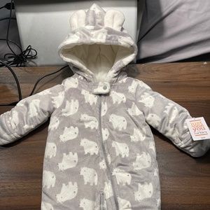 NWT Plush and warm zip up from Carters